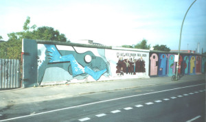 被保存的一段柏林圍牆