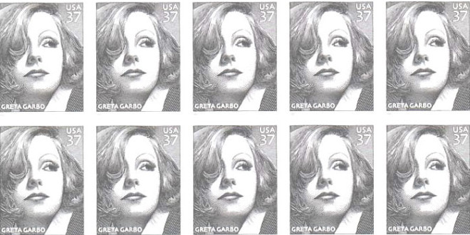 葛麗泰嘉寶百年誕辰 ～ 美國瑞典聯合發行紀念郵票