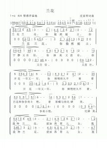 蘭花 —— 我心中的歌