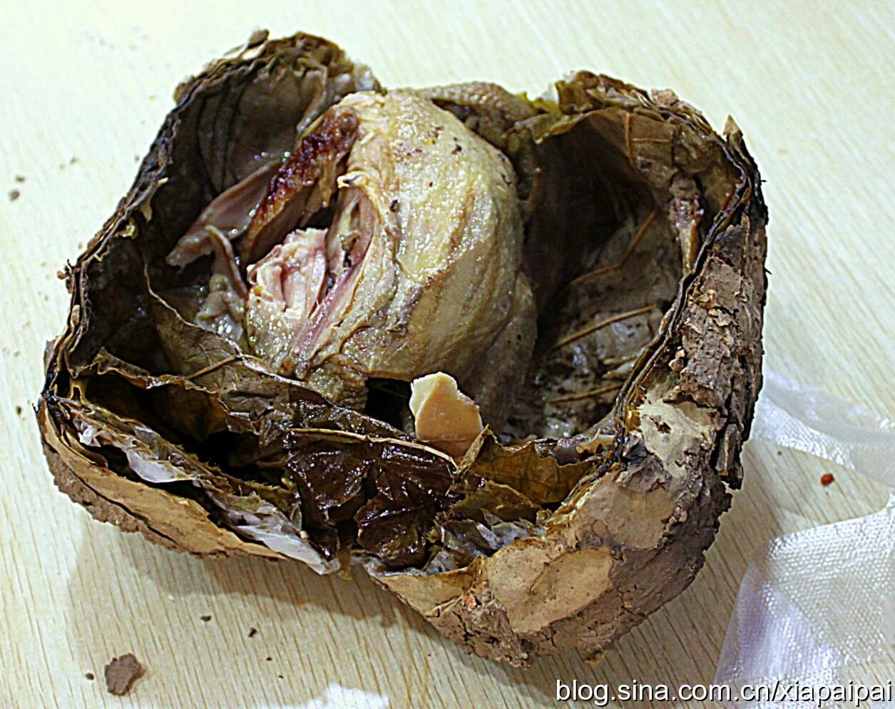 叫花雞(打開泥封後)