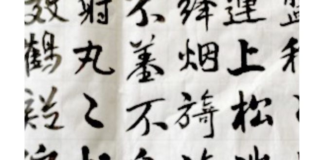 中國書法優美 — 徐老師批改作業的特色