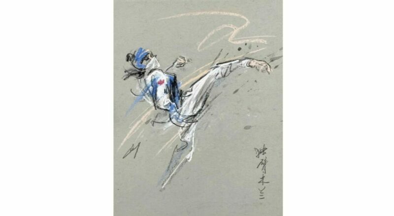 畫筆彩繪頑強夢想 —— 徐治慶速寫 2024 巴黎殘奧會中國健兒奪冠瞬間